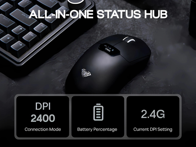 AULA SC390 Tri-Mode Vezeték Nélküli Gamer Egér