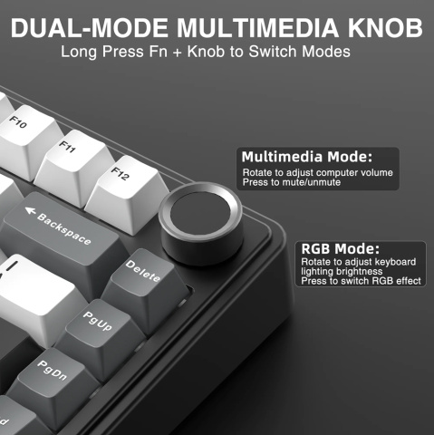 AULA F75 HE Tri-Mode Magnetic Switch Mechanikus Gamer Billentyűzet