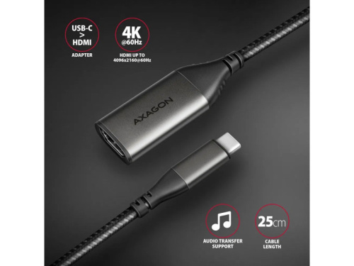 Axagon RVC-HI2M USB-C - HDMI Adapter