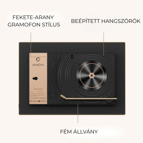 Arzopa D14 Golden Digitális Képkeret - 14"