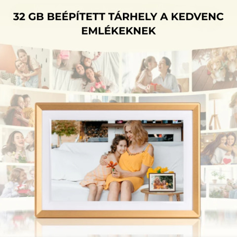 Arzopa D10 Digitális Képkeret - 10,1" - Arany