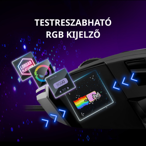 LORGAR Pro MSP80 Vezetékes Gamer Egér - Fehér