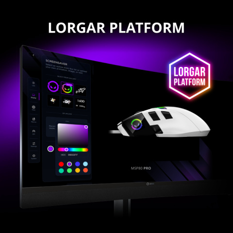 LORGAR Pro MSP80 Vezetékes Gamer Egér - Fekete