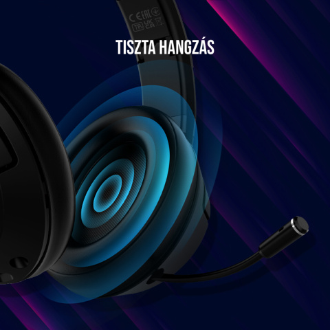 LORGAR Noah 101 3,5 mm-es Gamer Headset - Fehér