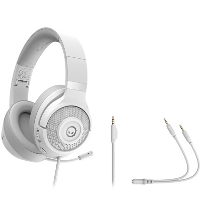 LORGAR Noah 101 3,5 mm-es Gamer Headset - Fehér