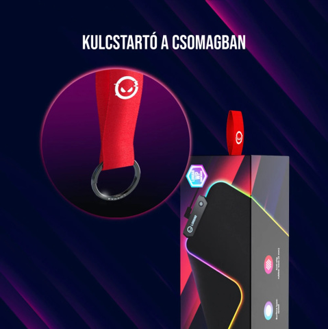 LORGAR Steller 913 egérpad fekete