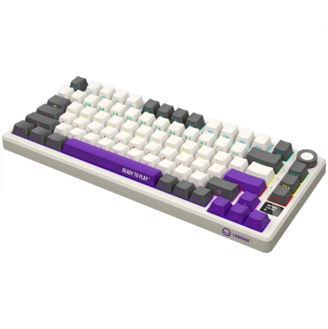 LORGAR KBP7075W Vezeték Nélküli Gamer Billentyűzet - Bézs