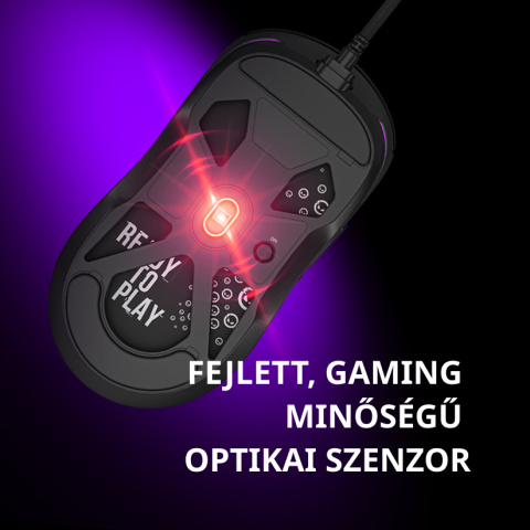 LORGAR MSA10 Vezetékes Gamer Egér - Fehér