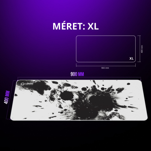 LORGAR MPA14XL Gamer Egérpad - XL - Fehér