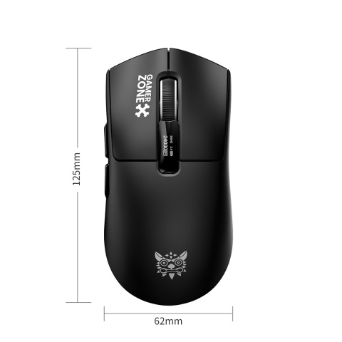 ONIKUMA DM10 Tri-Mode gamer egér + mágneses RGB töltődokkoló - Fekete