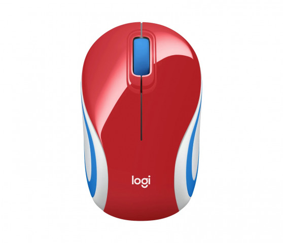 Logitech Wireless Mini Mouse M187 - Piros