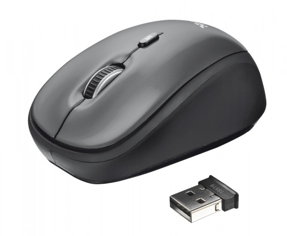 Trust Yvi Wireless Mouse vezeték nélküli fekete egér