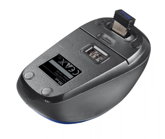 Trust Yvi Wireless Mouse vezeték nélküli kék egér