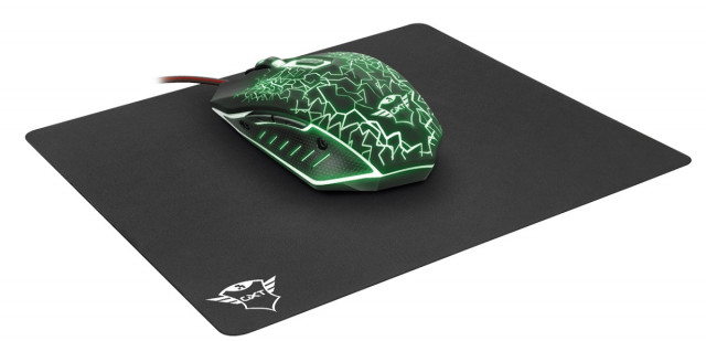 Trust Gaming GXT 783 IZZA gaming optikai egér + egérpad