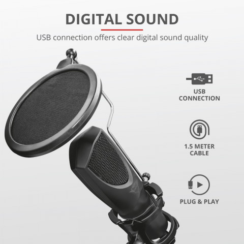 Trust GXT 232 Mantis USB Streaming Mikrofon