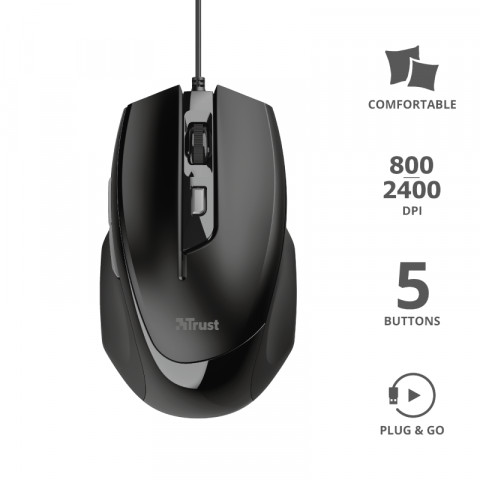 Trust Voca Comfortable Vezetékes Egér