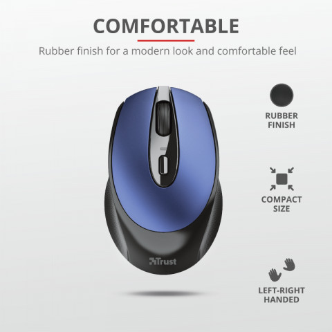 Trust Zaya Rechargeable Wireless Mouse - Kék