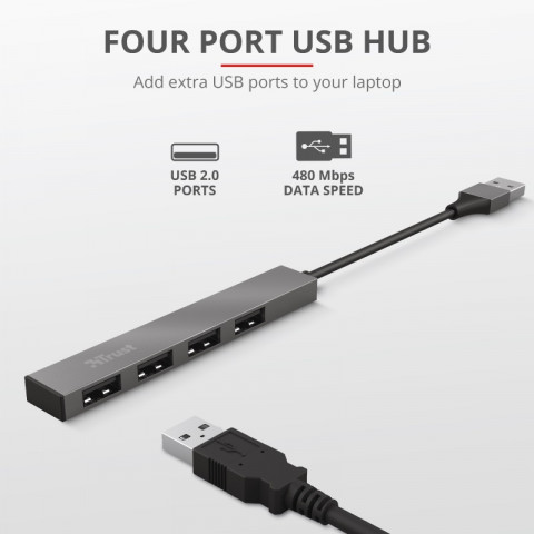 Trust HALYX 4-PORT mini USB hub