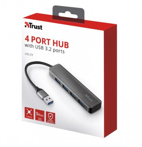 Trust HALYX 4-PORT USB3.2 hub