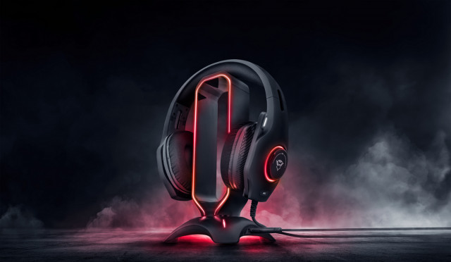 Trust GXT265 Cintar RGB Headset állvány