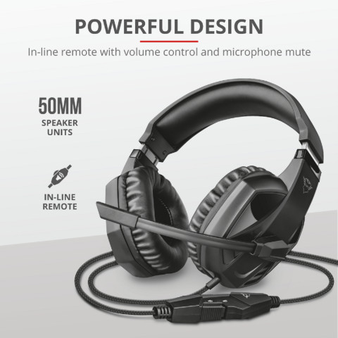 Trust GXT412 Celaz Multiplatform Gaming headset - fekete