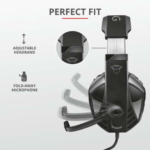 Trust GXT412 Celaz Multiplatform Gaming headset - fekete
