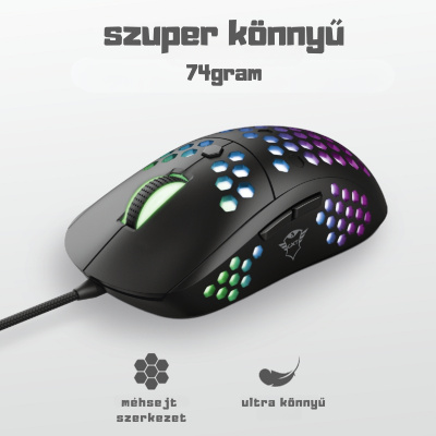 Trust GXT 960 Graphin ultrakönnyű gaming egér