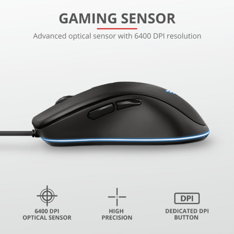 Trust GXT 930 Jacx RGB gamer egér
