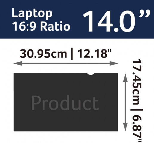 Acer 2 Way Privacy Filter kijelzővédő fólia 14"