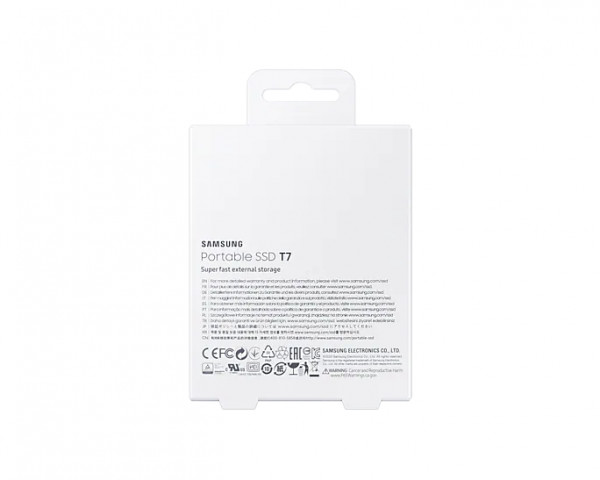 Samsung T7 szürke külső SSD 500GB USB 3.2