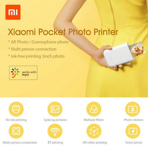 Xiaomi Mi Portable Photo Printer - zsebméretű mobil nyomtató - TEJ4018GL