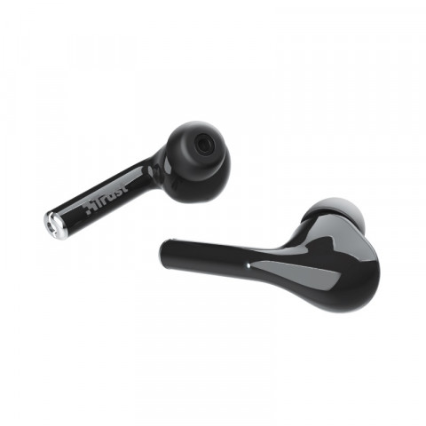 Trust Nika Touch Bluetooth Wireless Earphones fekete - vezeték nélküli fülhallgató