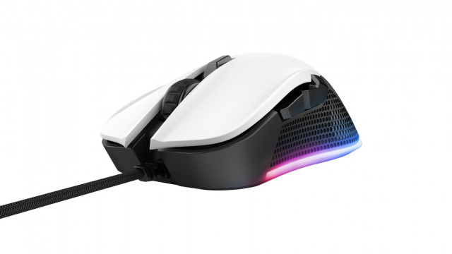 Trust GXT 922W Ybar RGB fehér gaming egér