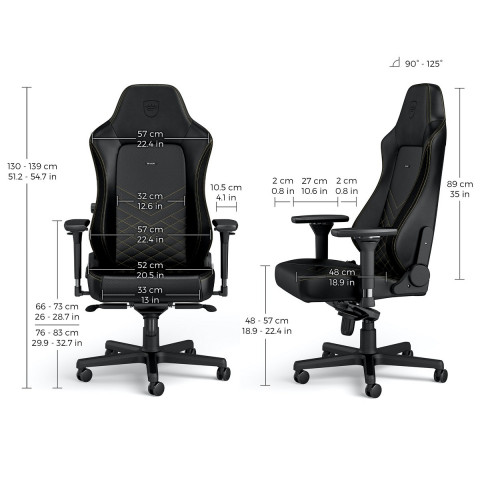 Noblechairs Hero Gaming Chair - Fekete/Arany