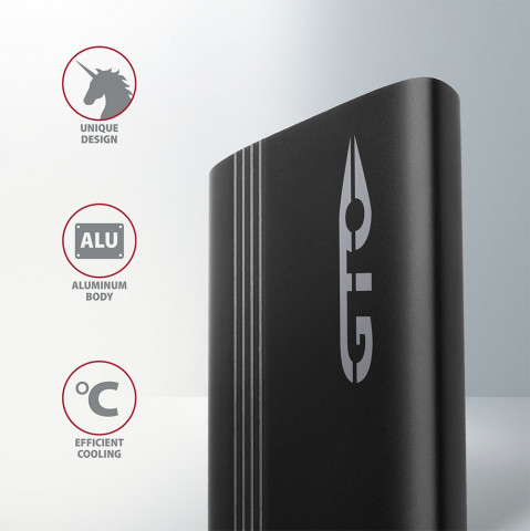 Axagon EEM2-GTO Type-C 3.2 NVMe M.2 SSD 10Gbit/s külső ház