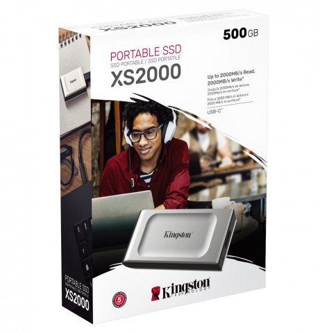 Kingston XS2000 500GB USB3.2 külső SSD