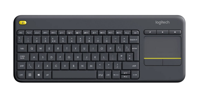 Logitech K400 Plus érintőpaddal ellátott billentyűzet(HU) - Fekete