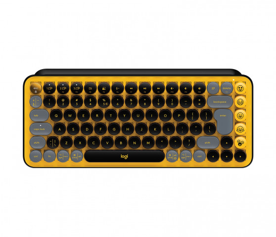 Logitech POP Keys Wireless Mechanical Keyboard With Emoji Keys - BLAST YELLOW INTNL (US)