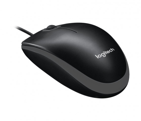Logitech B100 Optical USB Mouse - Fekete