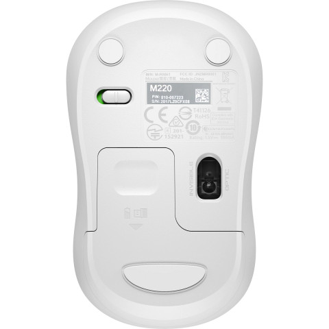 Logitech M220 Silent vezeték nélküli egér - Fehér