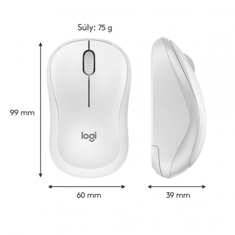 Logitech M220 Silent vezeték nélküli egér - Fehér