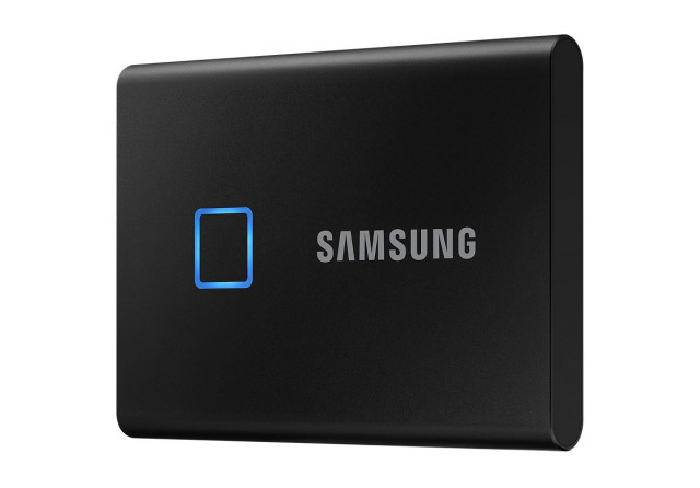 Samsung T7 Touch 2000GB USB 3.2 ujjlenyomatolvasós külső SSD - ezüst