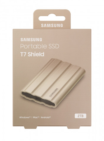 Samsung T7 Shield 2000GB USB 3.2 külső SSD - bézs