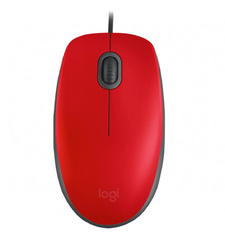 Logitech M110 Silent USB egér - piros