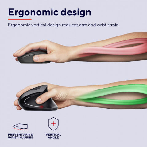 Trust Verto vezeték nélküli ergonomikus egér
