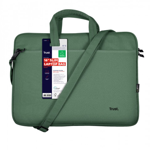 Trust Bologna Slim Eco 16" notebook táska - Zöld