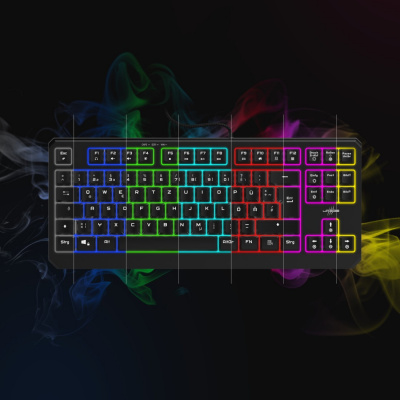 Hama uRage Exodus 220 TKL RGB LED Gamer Billentyűzet - Magyar kiosztás