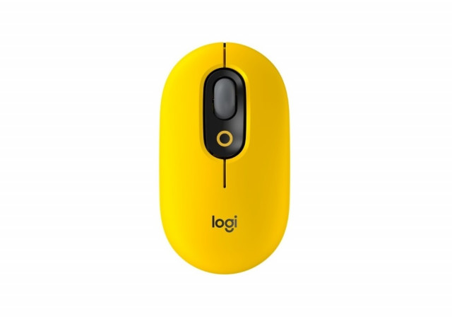 Logitech POP Mouse - Blast/Yellow - Vezeték nélküli egér testreszabható hangulatjelekkel