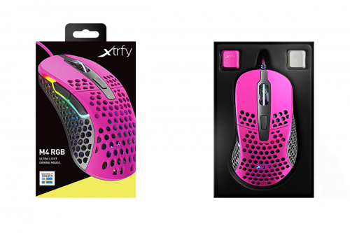Xtrfy M4 RGB - Pink - Gaming Egér