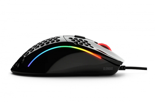 Glorious Model D Glossy - RGB Optikai Gaming Egér - Fényes Fekete